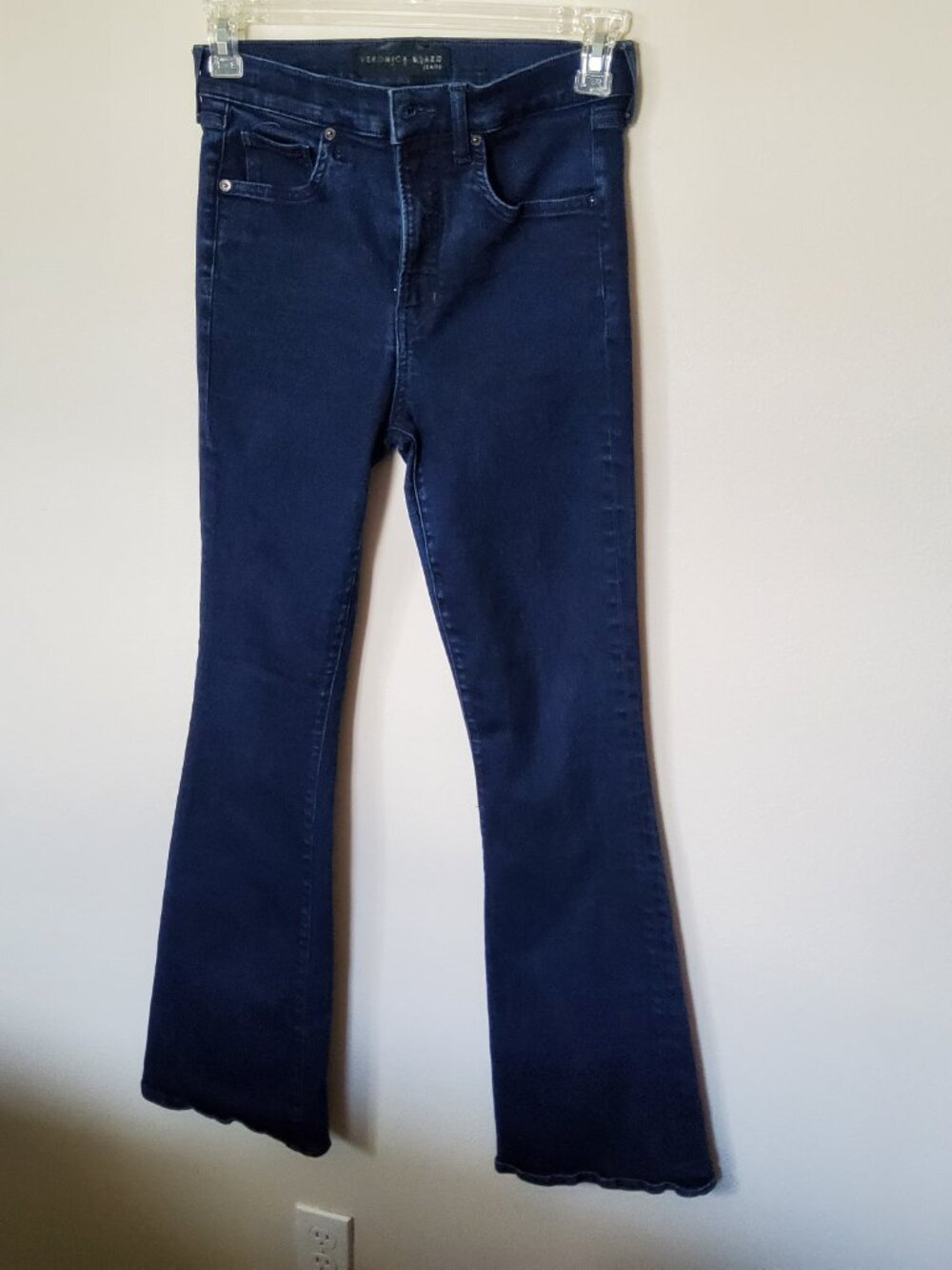 Veronica Beard Beverly Skinny Flare High Rise Denim Jeans size 29 inseam 32